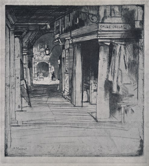 'Calle Della Donna', c1900, (1925). Creator: David Young Cameron.