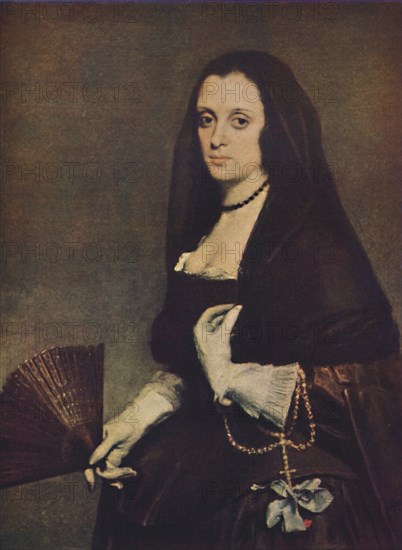 'A Lady with a Fan', c1640, (c1950). Creator: Diego Velasquez.