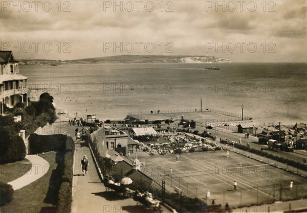 'Bandstand & Tennnis Courts, Shanklin, I.W.', c1920. Creator: Unknown.