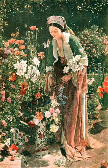 'In the Bey's Garden', 1865, (c1902). Creator: Unknown.