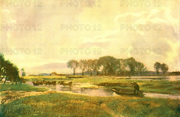 'Driving The Cows, Hampshire', 1892, (c1902).  Creator: Unknown.