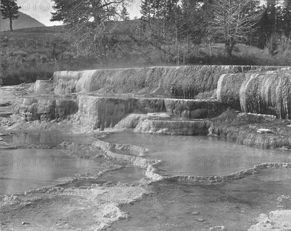 Brown Sulphur Springs, Yellowstone National Park, USA, c1900.  Creator: Unknown.