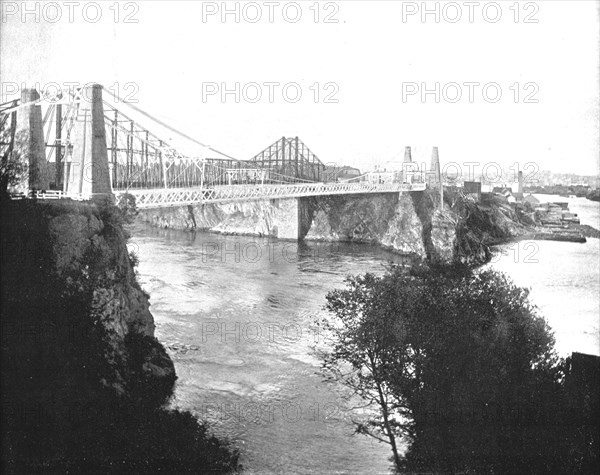 Suspension and Cantilever Bridges, St John, New Brunswick, Canada, c1900. Creator: Unknown.