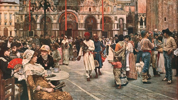 'St Mark's Square, Venice', 1883, (c1902).  Creator: Unknown.