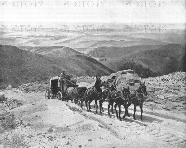 Crossing San Marcos Pass, California, USA, c1900.  Creator: Unknown.