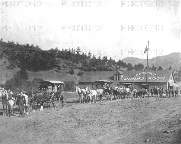 Pikes Peak Toll Road, Colorado, USA, c1900.  Creator: Unknown.