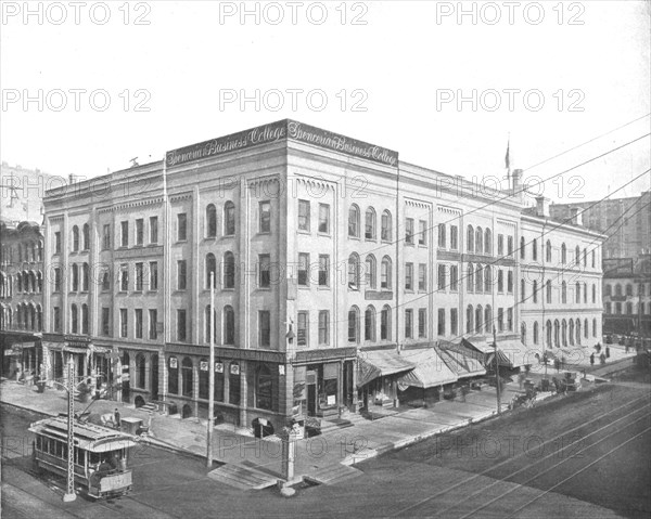 Wisconsin Street and Broadway, Milwaukee, Wisconsin, USA, c1900.  Creator: Unknown.