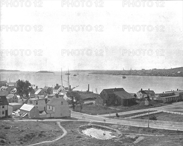 Halifax Harbour, Nova Scotia, from Dartmouth, Canada, c1900. Creator: Unknown.