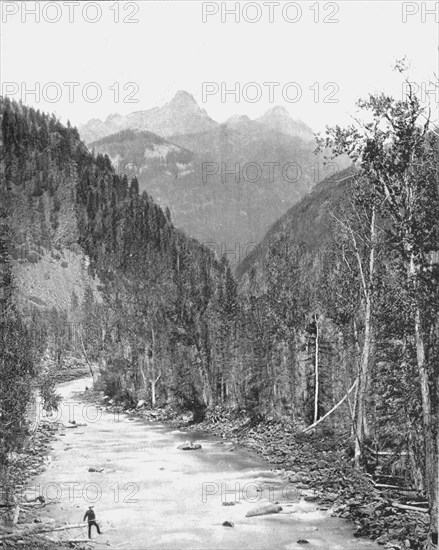 Needle Mountains, Canyon of the Rio de las Animas, Colorado, USA, c1900.  Creator: Unknown.