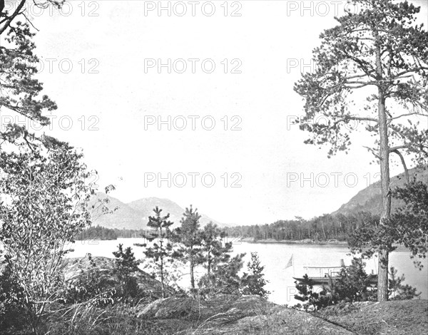 Shelving Rock Mountain, Lake George, New York State, USA, c1900. Creator: Unknown.