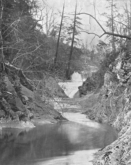 Lace Waterfalls and Dragon's Pool, Natural Bridge, Virginia, USA, c1900. Creator: Unknown.