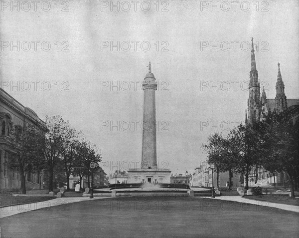 Washington Monument, Baltimore, Maryland, USA, c1900.  Creator: Unknown.