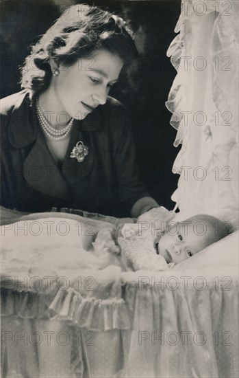 'Princess Elizabeth with her Infant Son Prince Charles', 1948. Creator: Cecil Beaton.