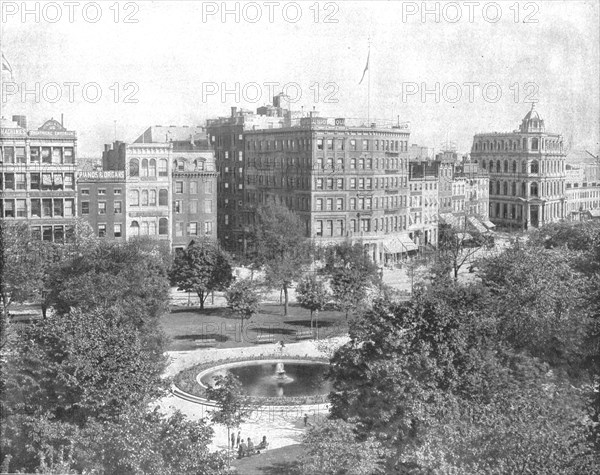 Union Square, New York, USA, c1900.  Creator: Unknown.