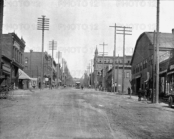 Main Street, Butte City, Montana, USA, c1900. Creator: Unknown.