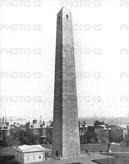 Bunker Hill Monument, Charlestown, Massachusetts, USA, c1900. Creator: Unknown.