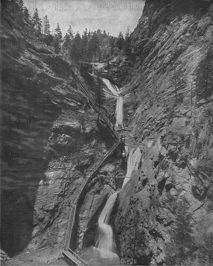 Seven Falls, Cheyenne Canyon, Colorado, USA, c1900.  Creator: Unknown.