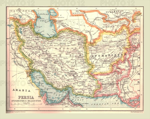 Map of Persia, 1902.  Creator: Unknown.