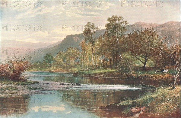 'The River Running into Derwent Water', c1902. Creator: Unknown.