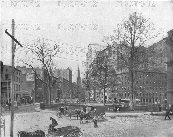 Bowling Green, New York, USA, c1900.  Creator: Unknown.