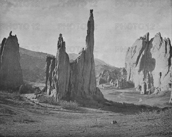 Cathedral Spires, Garden of the Gods, Colorado, USA, c1900. Creator: Unknown.