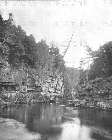 Upper End of the Ausable Chasm, Adirondacks, New York State, USA, c1900.  Creator: Unknown.