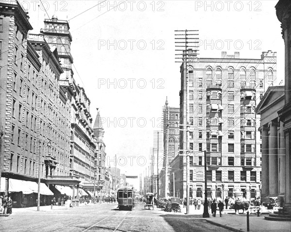 Main Street, Rochester, New York State, USA, c1900. Creator: Unknown.