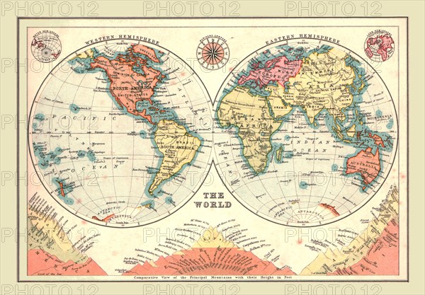 The World in Hemispheres, 1902. Creator: Unknown.