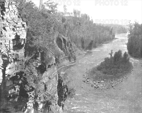 Kaministiquia River, below Kakabeka Falls, Canada, c1900. Creator: Unknown.