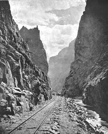 Royal Gorge of the Arkansas River, Colorado, USA, c1900.  Creator: Unknown.