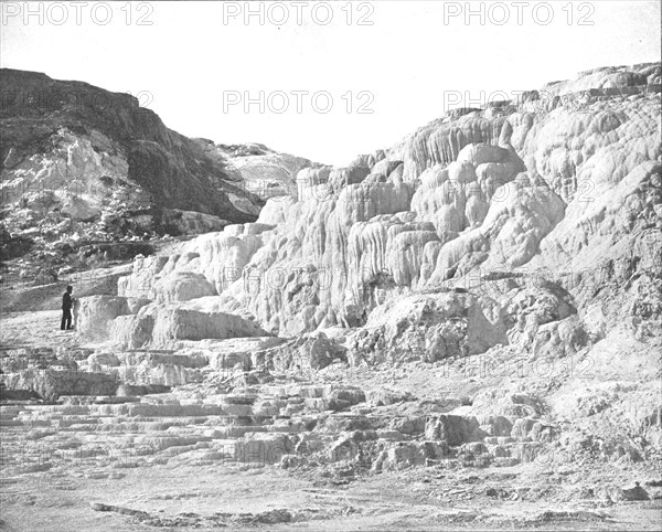 Minerva Terrace, Yellowstone Park, USA, c1900.  Creator: Unknown.