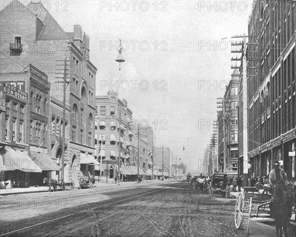 Riverside Avenue, Spokane, Washington, USA, c1900.  Creator: Unknown.