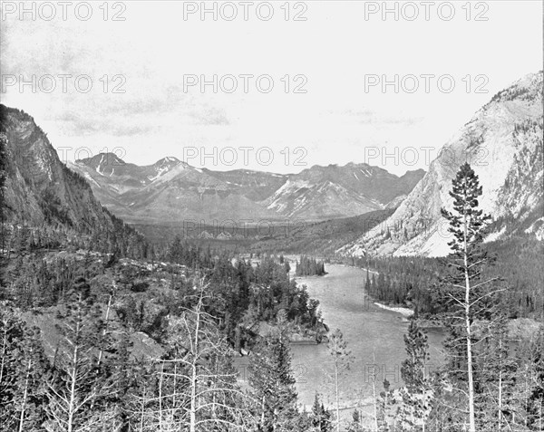 Valley of the Bow River, Alberta, Canada, c1900.  Creator: Unknown.