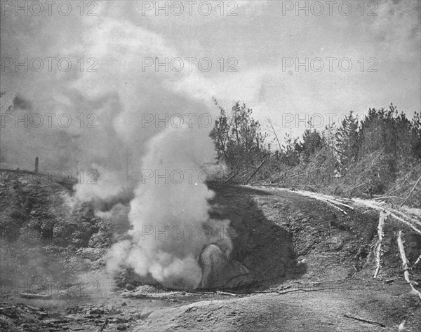 The Black Growler, Norris Geyser Basin, Yellowstone Park, Montana, USA, c1900. Creator: Unknown.