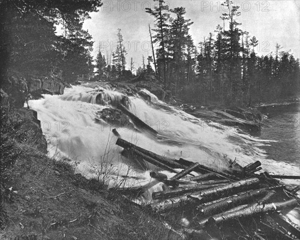 Big Falls, Peshtigo River, Wisconsin, USA, c1900.  Creator: Unknown.