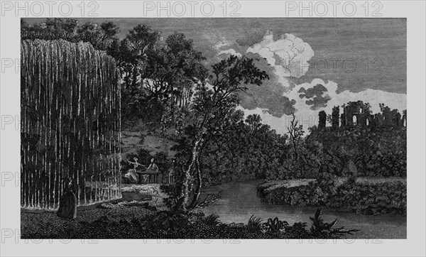 'The Petrifying or Dropping Well, and Ruins of Knaresbrough Castle in Yorkshire', 1771.  Creator: Unknown.