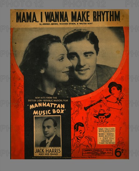 Mama, I Wanna Make Rhythm, sheet music, 1937. Creator: Unknown.