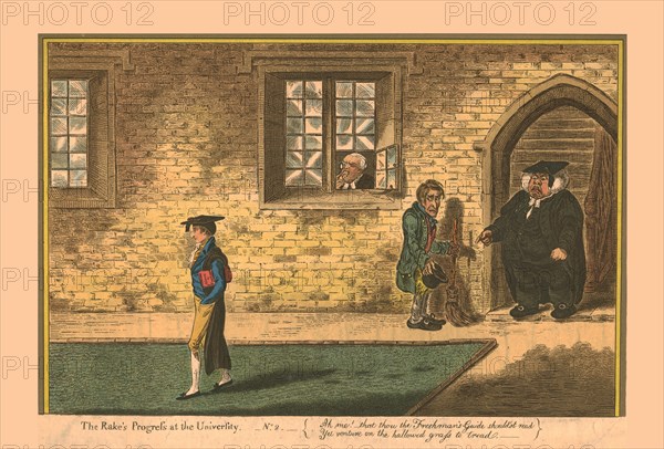 'The Rake's Progress at the University - No. 2', 1806. Creator: James Gillray.