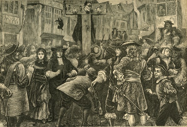 'Titus Oates in the Pillory', 1685, (1897). Creator: Unknown.