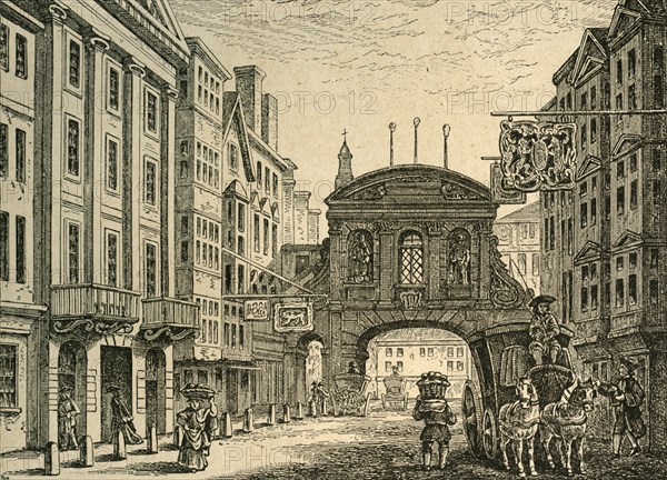 'Old Temple Bar and the Devil Tavern, (1897). Creator: Unknown.