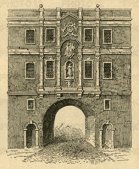 'Old Lud Gate, from a print published about 1750', (1897). Creator: Unknown.