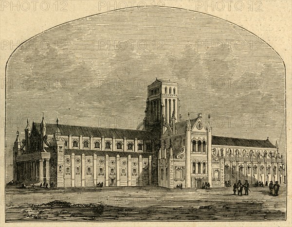 'St. Paul's after the Fall of the Spire, from a view by Hollar', (1897). Creator: Unknown.
