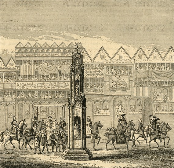 'Cheapside Cross, as it appeared in 1547', (1897). Creator: Unknown.