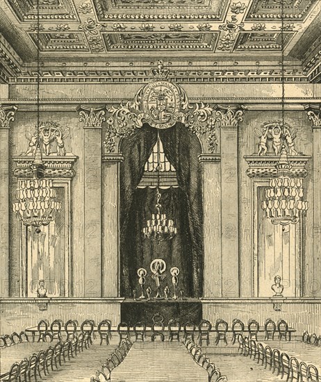 'Interior of Goldsmith's Hall, 1876', (1897). Creator: Unknown.
