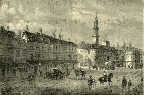 'Cornhill in 1630', (c1872). Creator: Unknown.