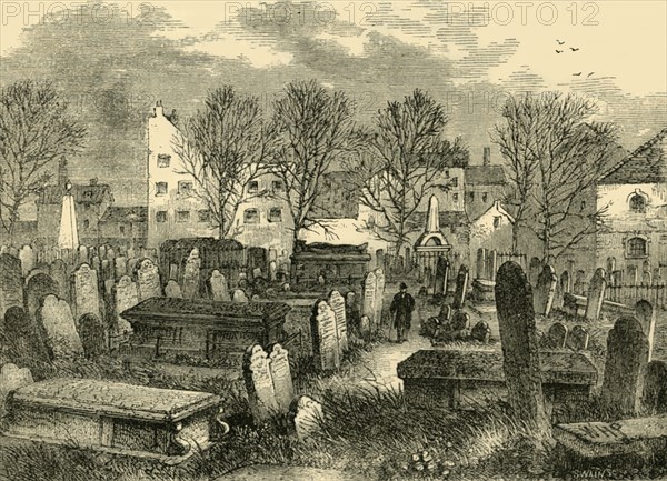 'Bunhill Fields Burial-Ground', c1872. Creator: Unknown.