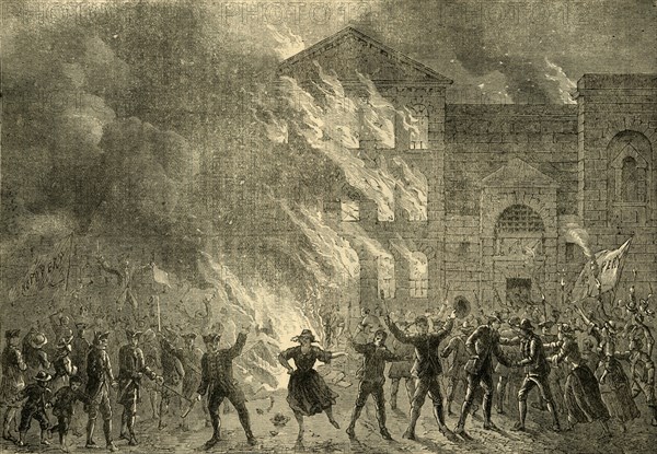 'Burning of Newgate', 1780, (c1872). Creator: Unknown.