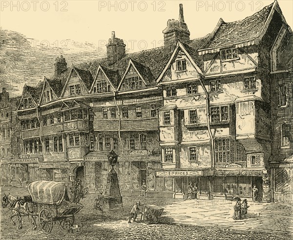'Old Houses in Holborn near Middle Row', c1872. Creator: Unknown.