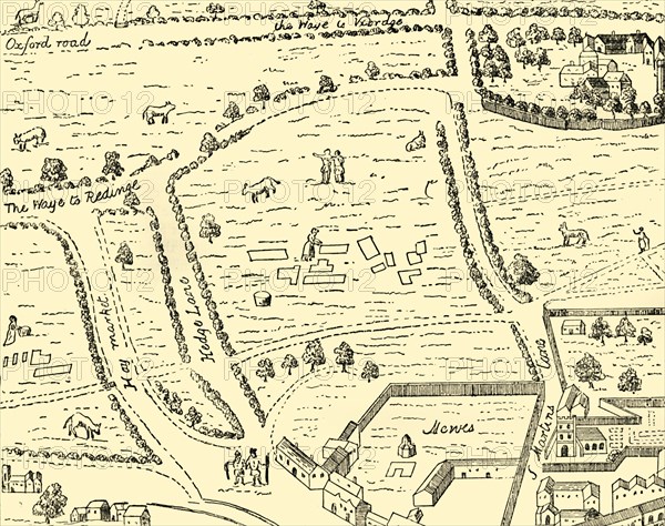 'The Site of Leicester Square', (1881). Creator: Unknown.