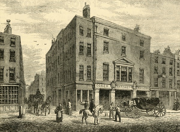'An Old Coachmaker's Shop in Long Acre', (1881). Creator: Unknown.